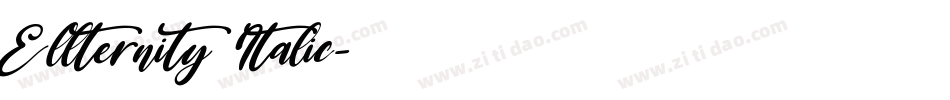 Ellternity Italic字体转换
